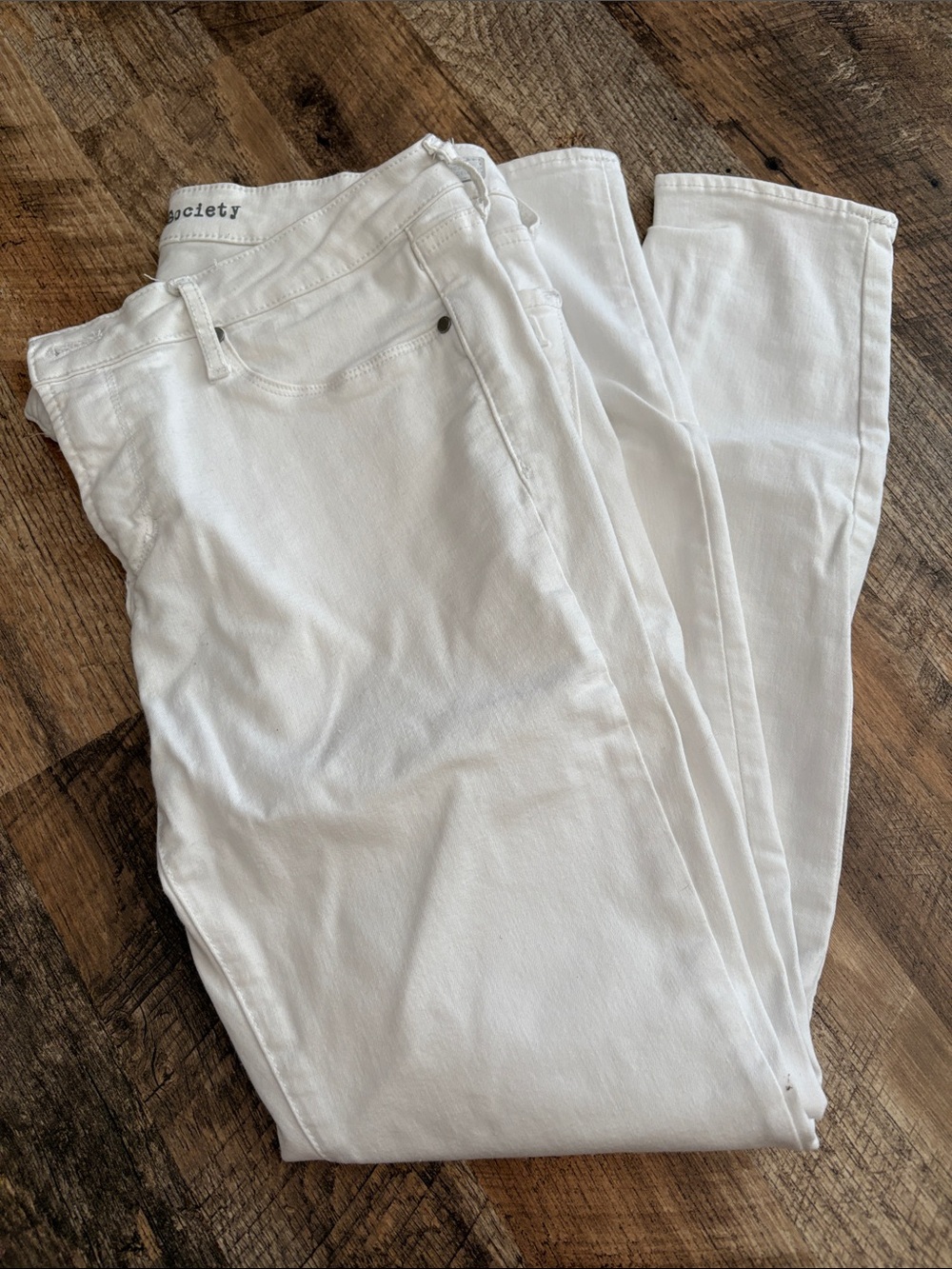 Articles Of Society White High-Rise Denim